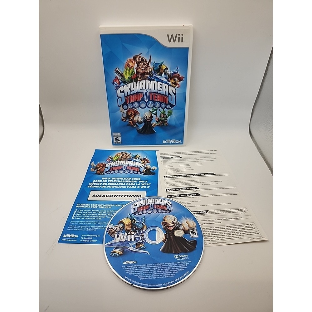 Skylanders: Trap Team (Nintendo Wii) Case & Disc